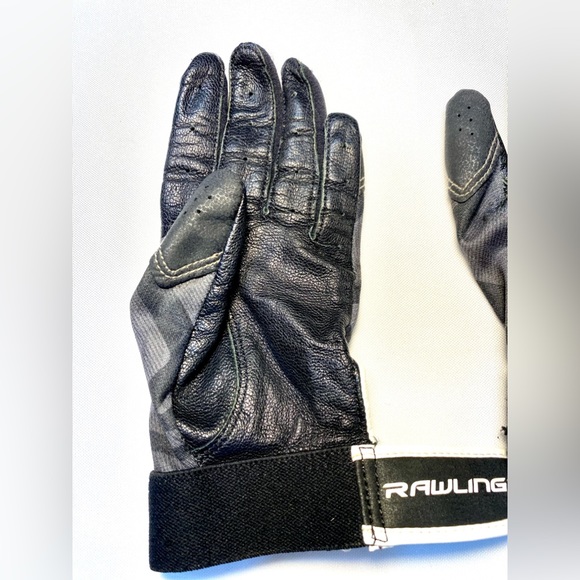 Rawlings Prodigy T-Ball Batting Gloves Black/White Adjustable sport unisex - Picture 4 of 5